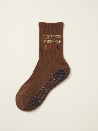 [삭스] Athletic Socks - Coffee Lover Grip Socks