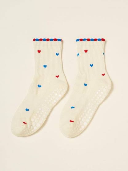 [삭스] Athletic Socks - USA Mini Heart Petal