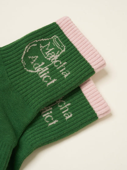 [삭스] Athletic Socks -Matcha Addict Grip Socks