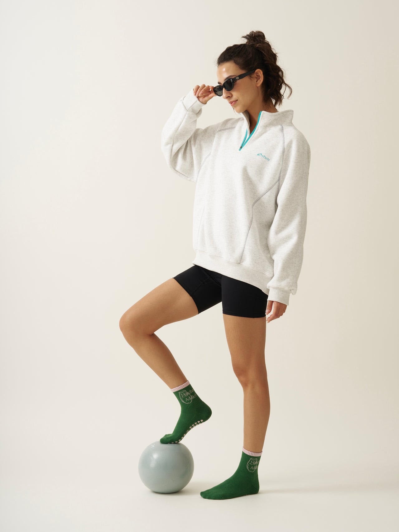[삭스] Athletic Socks -Matcha Addict Grip Socks