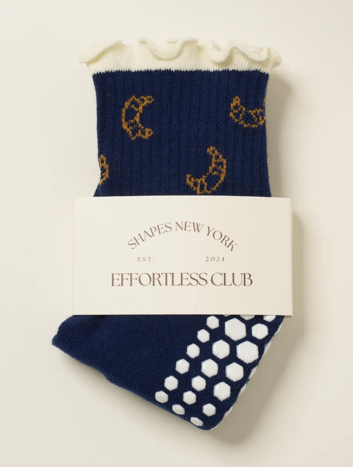 [삭스] Athletic Socks - Croissant Ruffle Grip Socks