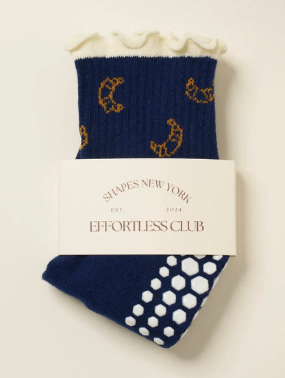 [삭스] Athletic Socks - Croissant Ruffle Grip Socks