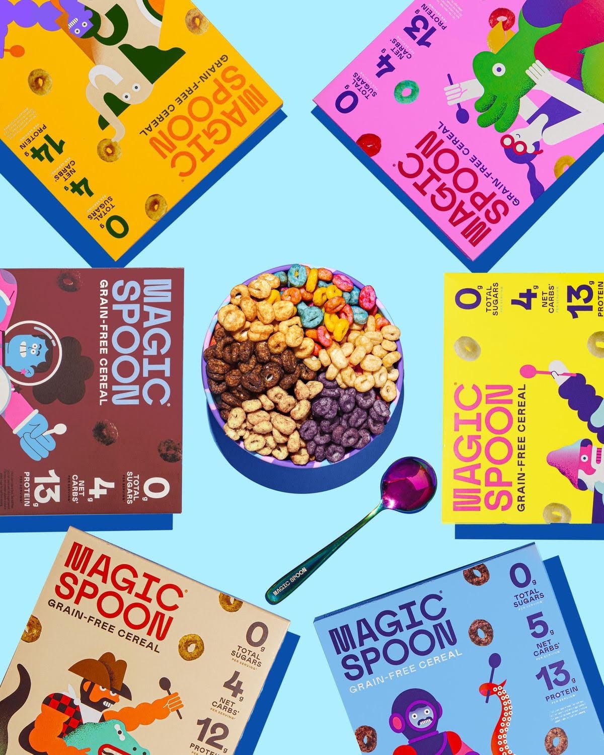 [시리얼] 매직스푼 저탄수 고단백 시리얼 1개 (그레인프리/무설탕) Magic Spoon Cereal