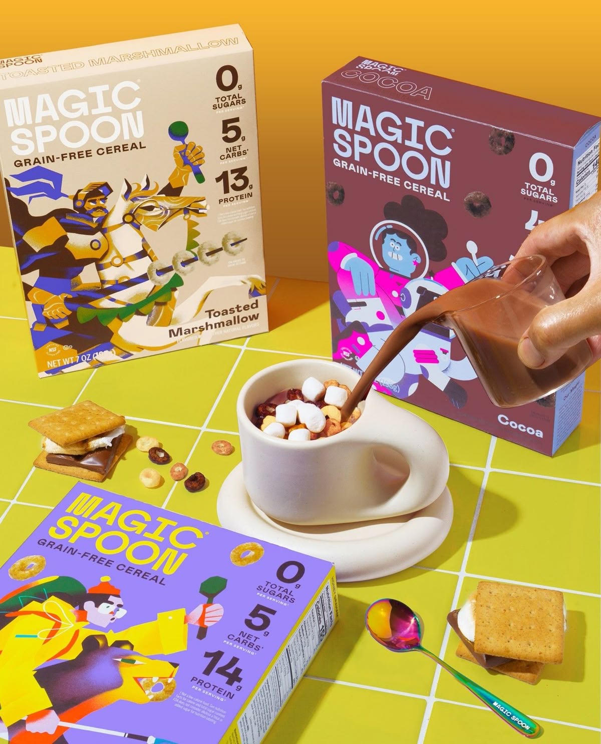 [시리얼] 매직스푼 저탄수 고단백 시리얼 1개 (그레인프리/무설탕) Magic Spoon Cereal