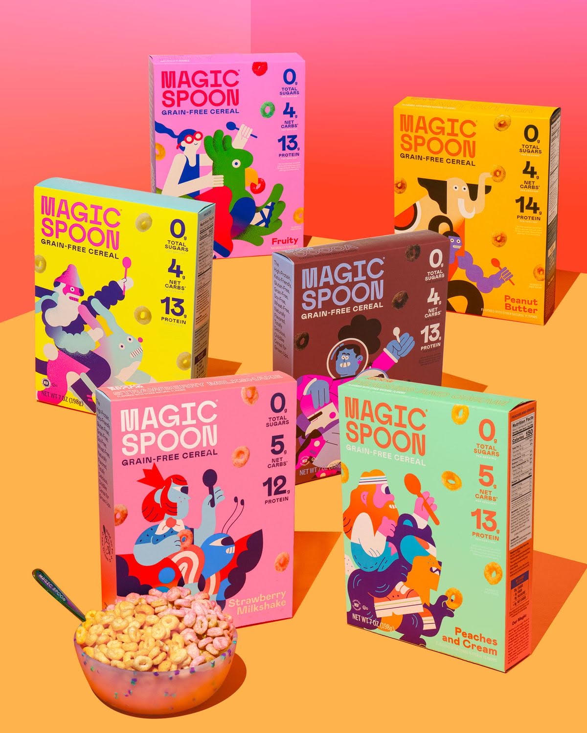 [시리얼] 매직스푼 저탄수 고단백 시리얼 1개 (그레인프리/무설탕) Magic Spoon Cereal